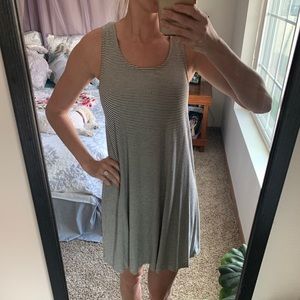 Black and White Striped Dress